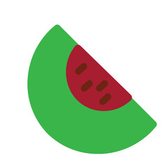 Watermelon Flat Icon