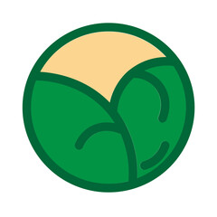 Cabbage Flat Icon