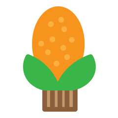 Corn Flat Icon