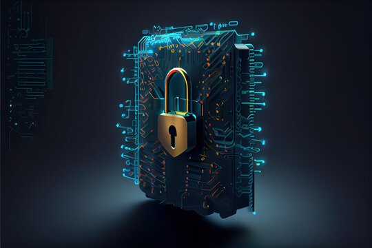 Cyber security privacy and data storage protection. Generative AI