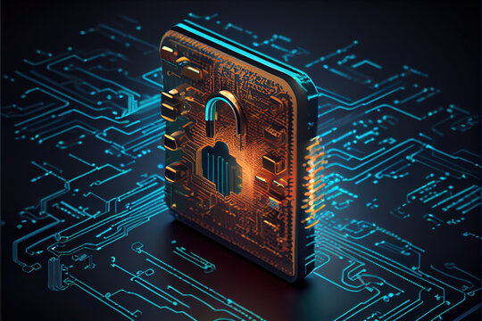 Cyber security privacy and data storage protection. Generative AI
