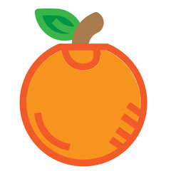 Orange Flat Icon