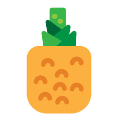 Pineapple Flat Icon