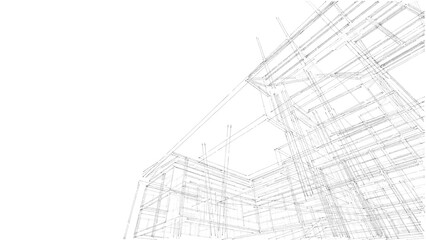 Architectural sketch of a building