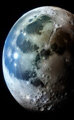 moon in space