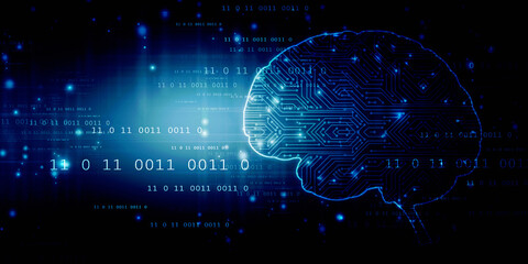 2d illustration Human health brain 