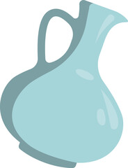 Glass vase flat icon Trash sorting and utilization