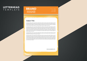 Corporate Business Letterhead, Elegant and minimalist style letterhead template design