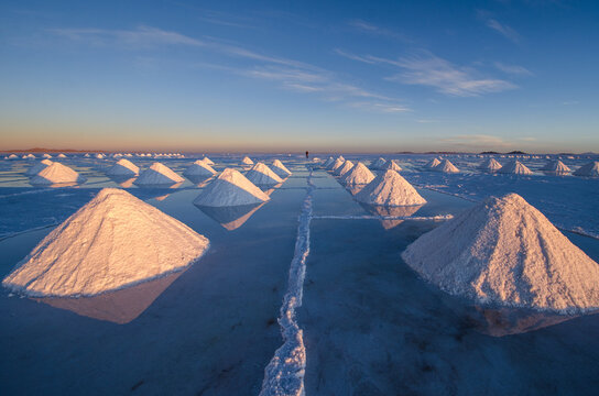 Amazing view of salt formations