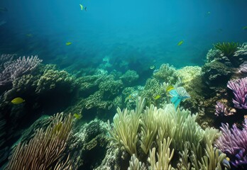 Naklejka na ściany i meble coral reef underwater
