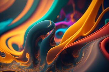 Colored Paint Flow 