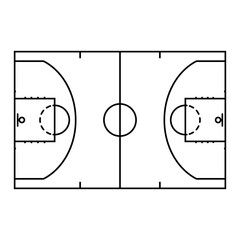 Basketball icon vector. Sport team illustration. Basketball team symbol or logo.