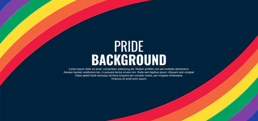 LGBT pride abstract background. Vector background with rainbow colors. Vector Banner Template for Pride Month