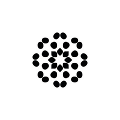 Fototapeta na wymiar Flower icon. Simple style flower poster background symbol. Flower brand logo design element. Flower t-shirt printing. vector for sticker.