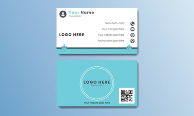 Futuristic Modern Business Card Creative and Clean Business Card Template.Vector illustration name card template layout in rectangle size layout corporate identity.