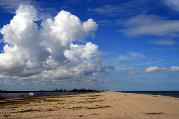 White Clouds in Blue Sky