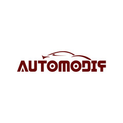 Automotive lettering creative logo join the car symbol