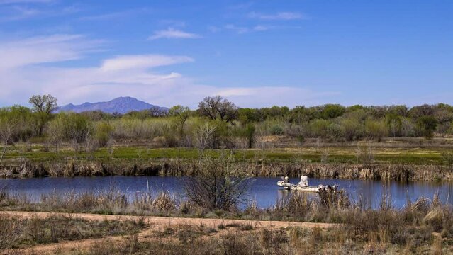 Time-lapse of Whitfield Wildlife refuge in Belen, New Mexico.