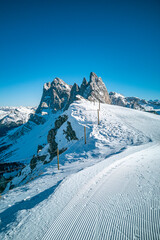 Italy, south tyrol, dolomites, val gardena, ski resort, Seceda mountain