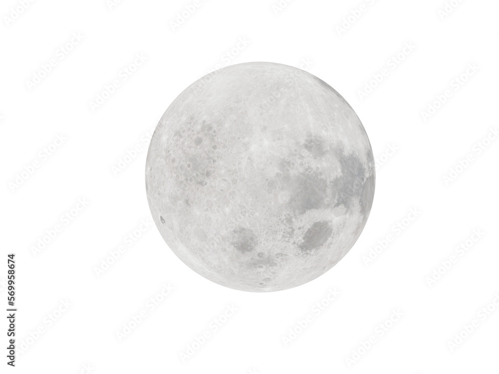 Wall mural the beautiful moon full moon from the sky.