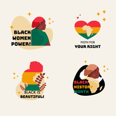 Sticker pack black history month