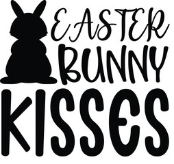 Easter Bunny Kisses SVG cut file