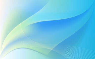 Beautiful Blue gradient wavy background vector. Elegant Smooth gradient background vector