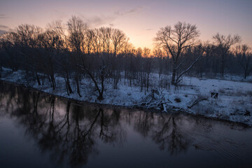 Fototapeta premium woda, sundown, jezior, niebo, krajobraz, 