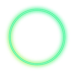 Breen neon circle frame