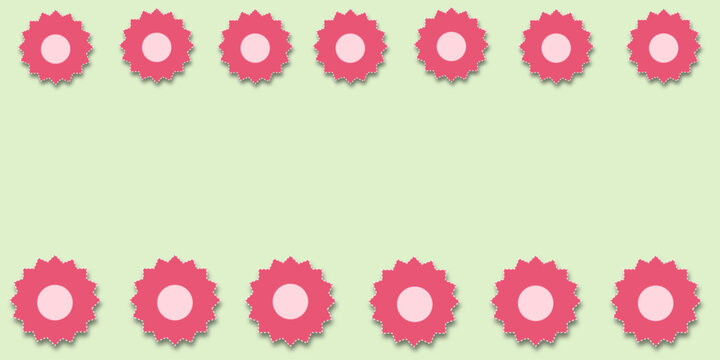 Banner with flowers for text. Design for website, paper