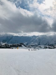 Mountains in the ski resort