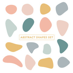 Abstract Shapes Vector Set Fluid Dynamic Elements Irregular Forms