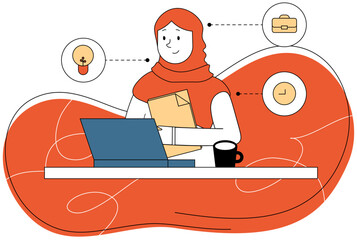 Hijab Women Productive Work