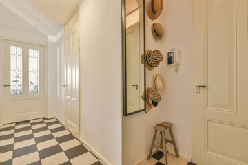 Interior of corridor in modern apartment