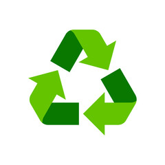 recycle vector icon, recycling symbol