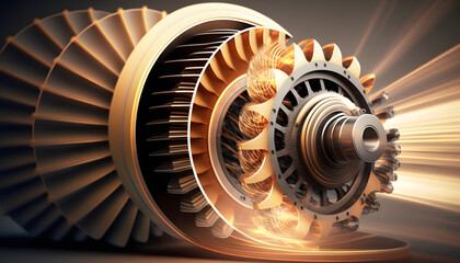 High-speed gears in motion: A photo of high-speed gears rotating to demonstrate the challenges and importance of tribology in high-stress mechanical systems.