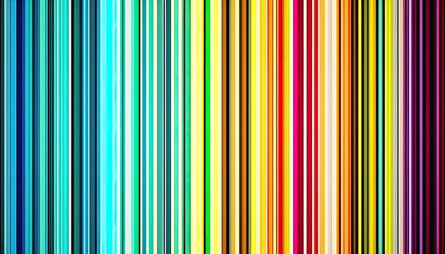 Abstract rainbow stripes background texture. Generative AI illustration.