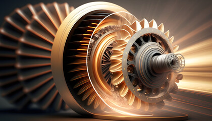 High-speed gears in motion: A photo of high-speed gears rotating to demonstrate the challenges and importance of tribology in high-stress mechanical systems.