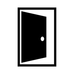 door icon in trendy flat design