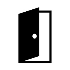 door icon in trendy flat design