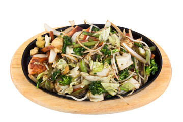 Salmon Teppan Yaki, Asian Food, Transparent PNG