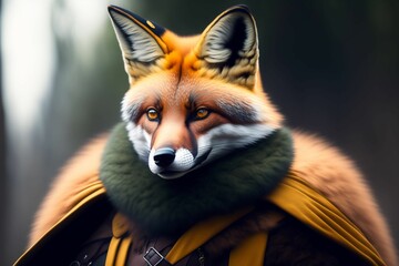 Red fox portrait