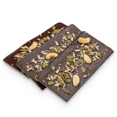 Homemade chocolate bars