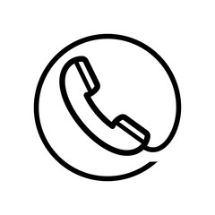 phone icon vector logo template