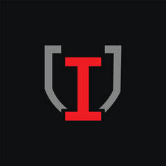 Shield vector logo template design . Shield icon . Shield silhouette 