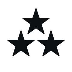 Star vector flat icons in gray color.