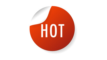 Hot icon isolated on white background ,  Flat Modern design , Illustration Vector  EPS 10 