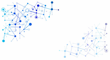 Obraz premium Scientific, technological molecular medical reference. Genetic engineering and molecular structure, DNA circular network, scientific chemical and biotechnological concept, innovative technology, healt