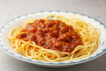 スパゲッティ　ミートソース