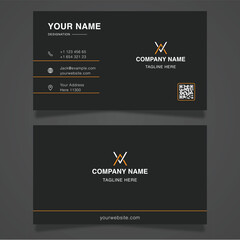 card template, elegant professional business card design, corporate identity